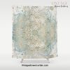 Mandala Flower, Teal and Gold, Floral Prints Shower Curtain Offical Vintage Shower Curtain Merch