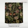 Midnight Summer Sepia Exotic Passiflora Flowers Garden Shower Curtain Offical Vintage Shower Curtain Merch