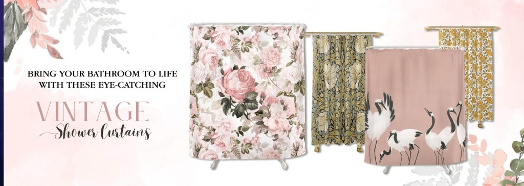Vintage Shower Curtain | +500 Vintage Shower Curtains Await